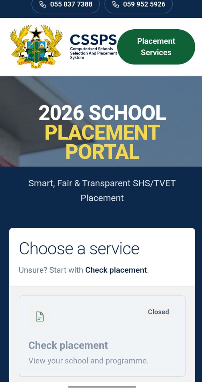 SHS Placement Checker with MoMo 2026