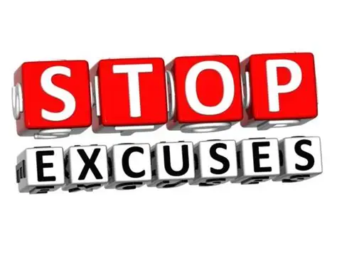 leaders should stop excuses and solve the problems